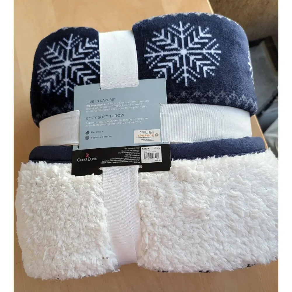 🏖️NWT Cuddl Duds Cozy Soft Throw - Picture 2 of 2